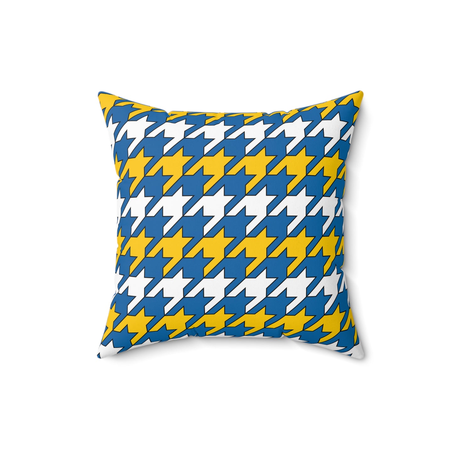 Canary Islands Retro Houndstooth Cushion Pillow