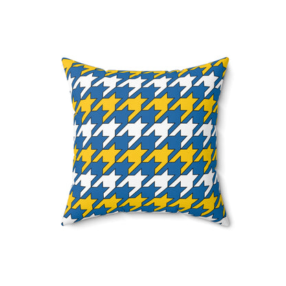 Canary Islands Retro Houndstooth Cushion Pillow