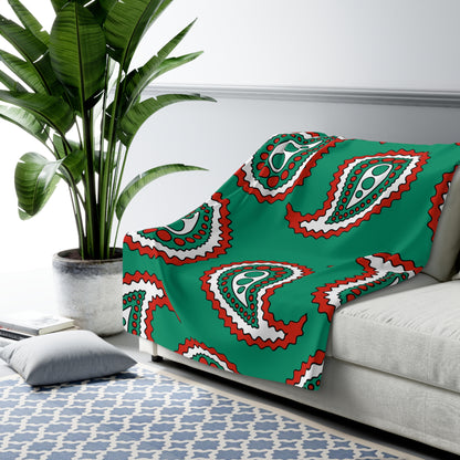 Bulgaria Retro Paisley Blanket Throw