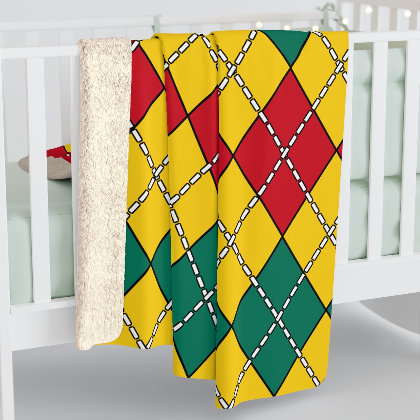 Cameroon Retro Argyle Blanket Throw