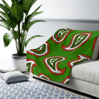 Hungary Retro Paisley Blanket Throw