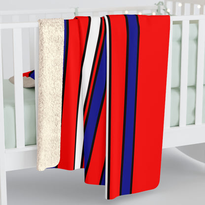 Croatia Retro Stripes Blanket Throw