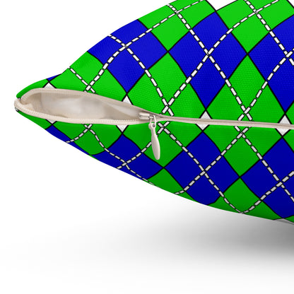 Sierra Leone Retro Argyle Cushion Pillow