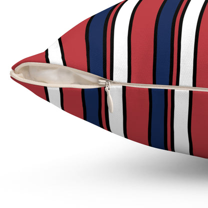 United States Minor Outlying Islands Retro Stripes Cushion Pillow