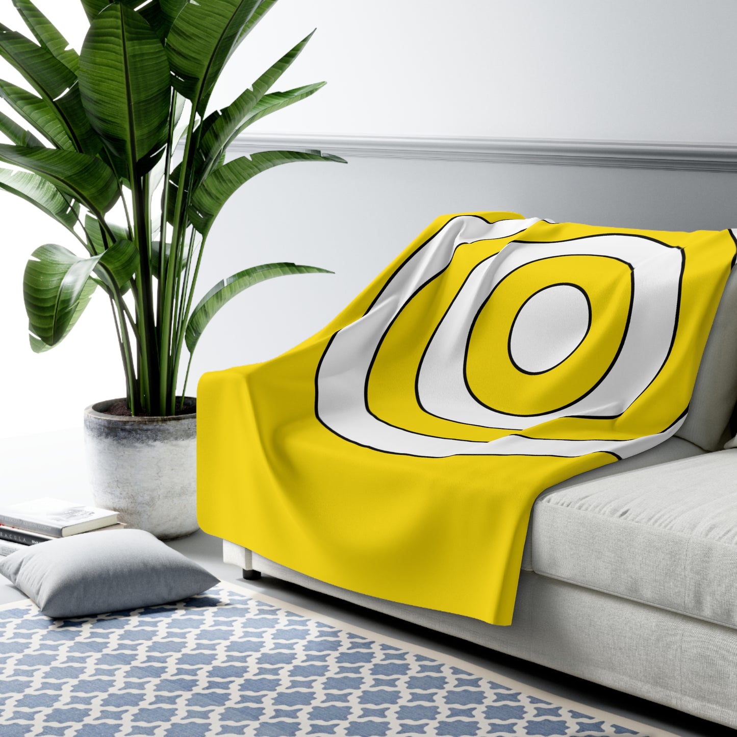 Vatican City Retro Target Blanket Throw