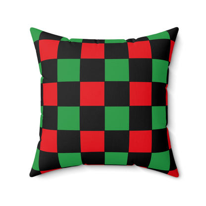 Libya Retro Check Cushion Pillow