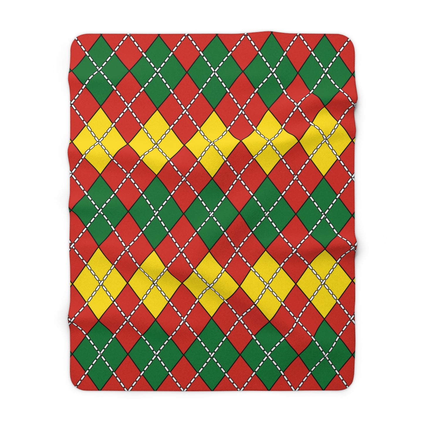 Bolivia Retro Argyle Blanket Throw