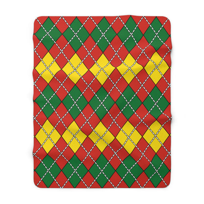 Bolivia Retro Argyle Blanket Throw