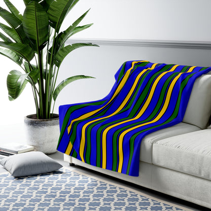 Solomon Islands Retro Stripes Blanket Throw