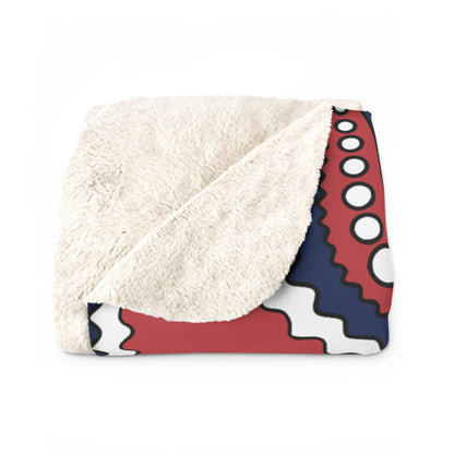 United States Minor Outlying Islands Retro Paisley Blanket Throw