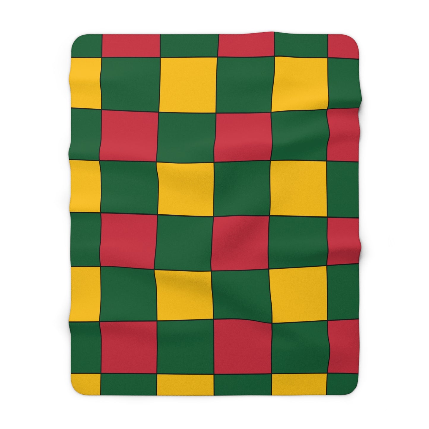 Mauritania Retro Check Blanket Throw