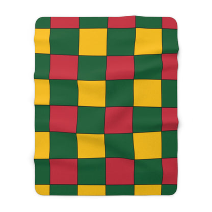 Mauritania Retro Check Blanket Throw