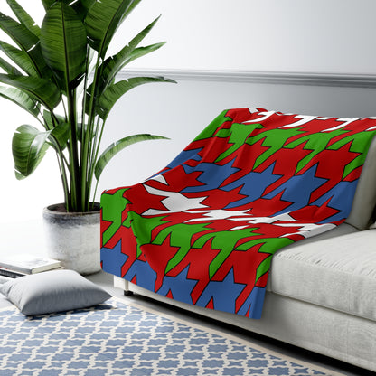 Namibia Retro Houndstooth Blanket Throw