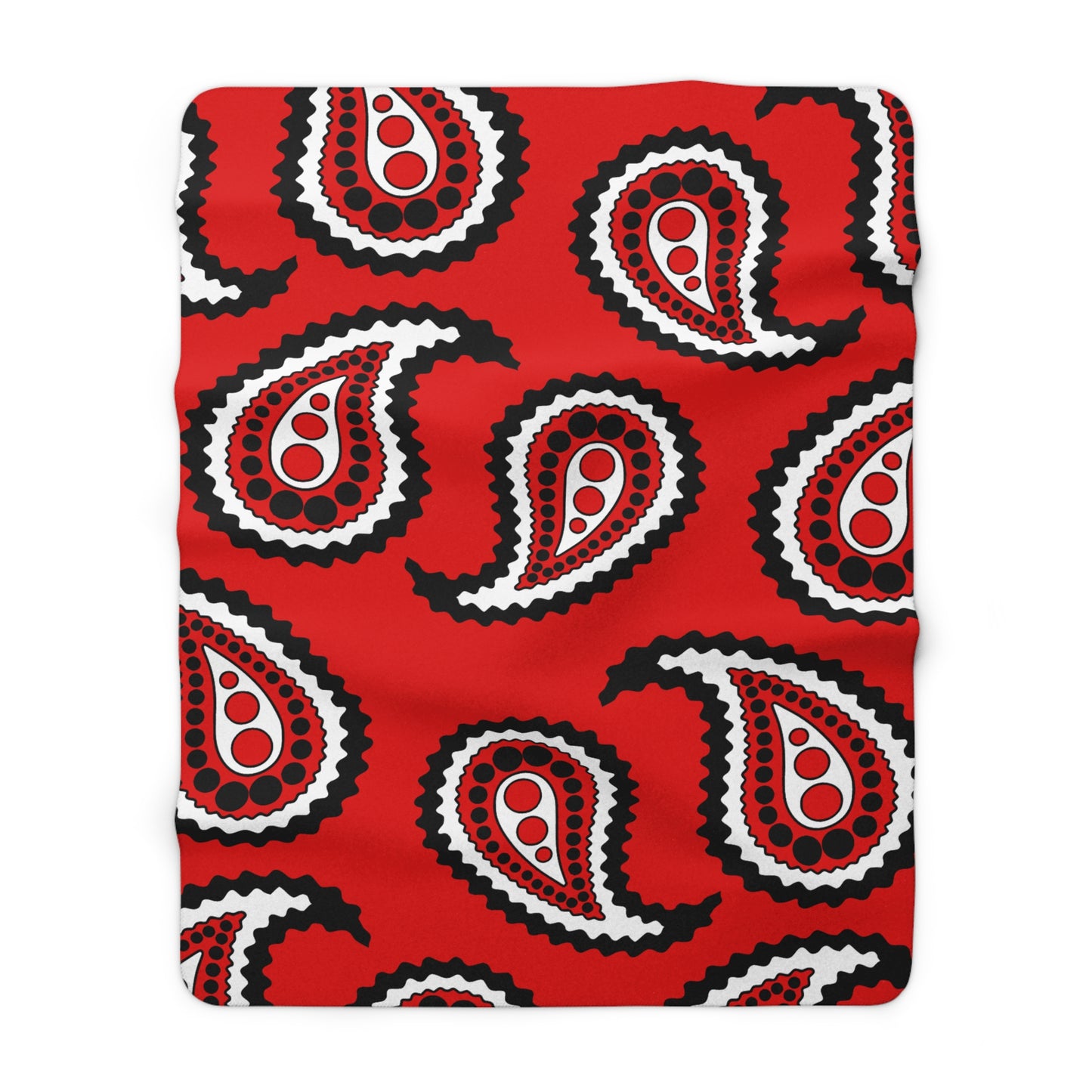 Trinidad And Tobago Retro Paisley Blanket Throw