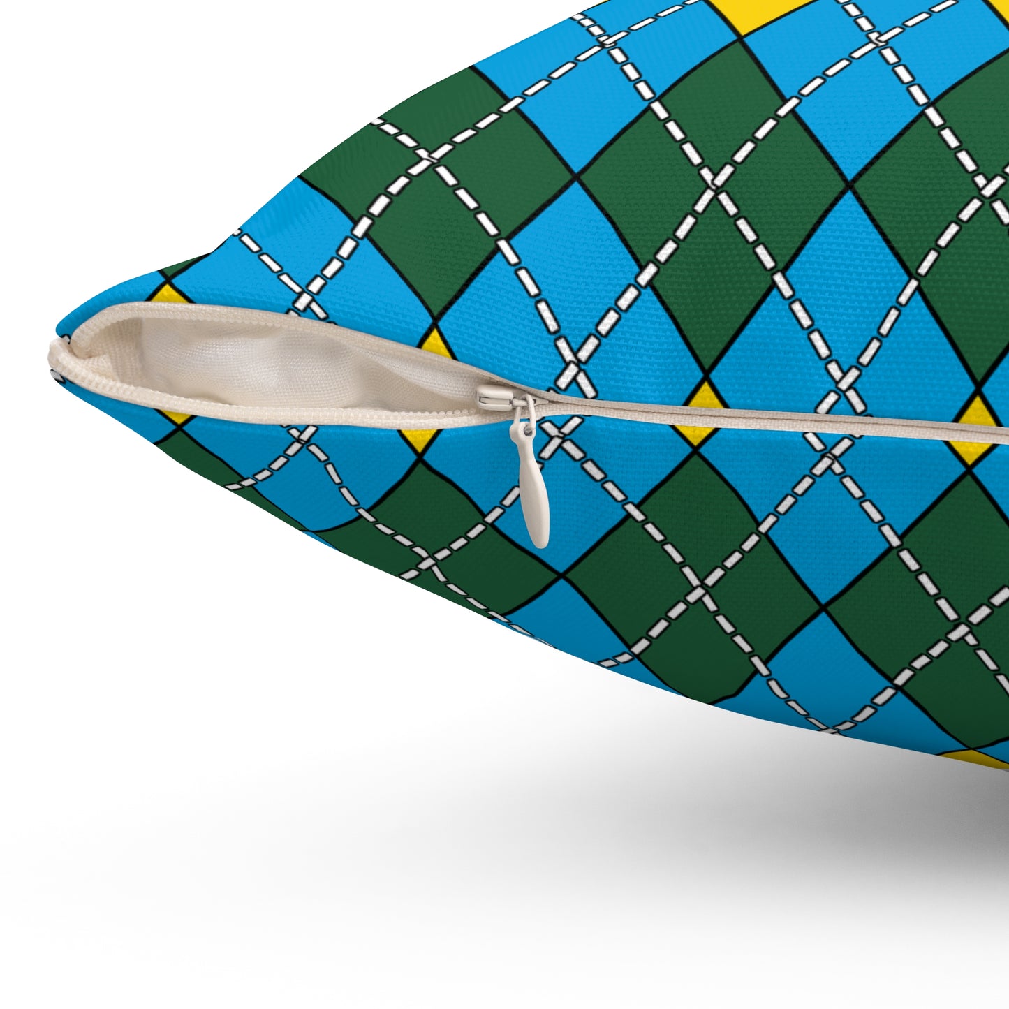 Rwanda Retro Argyle Cushion Pillow