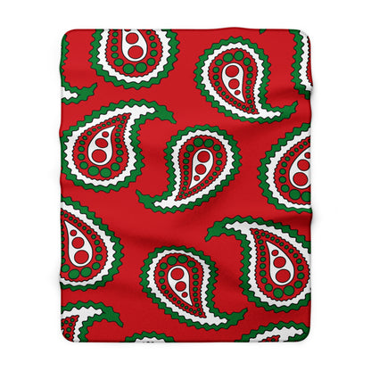 Belarus Retro Paisley Blanket Throw