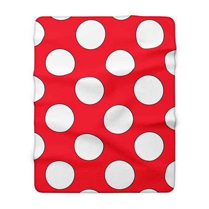 Monaco Retro Polka Dots Blanket Throw