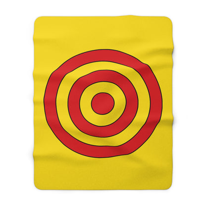Catalonia Retro Target Blanket Throw