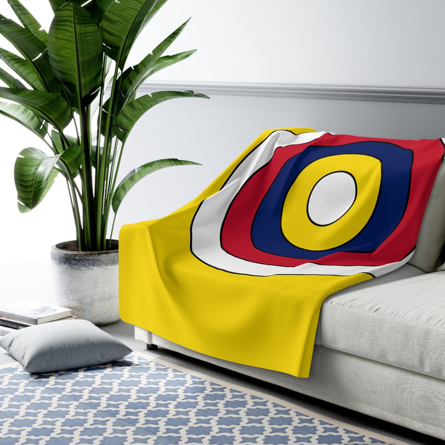 Niue Retro Target Blanket Throw