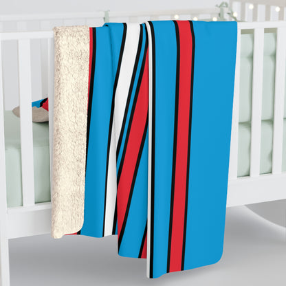 Luxembourg Retro Stripes Blanket Throw