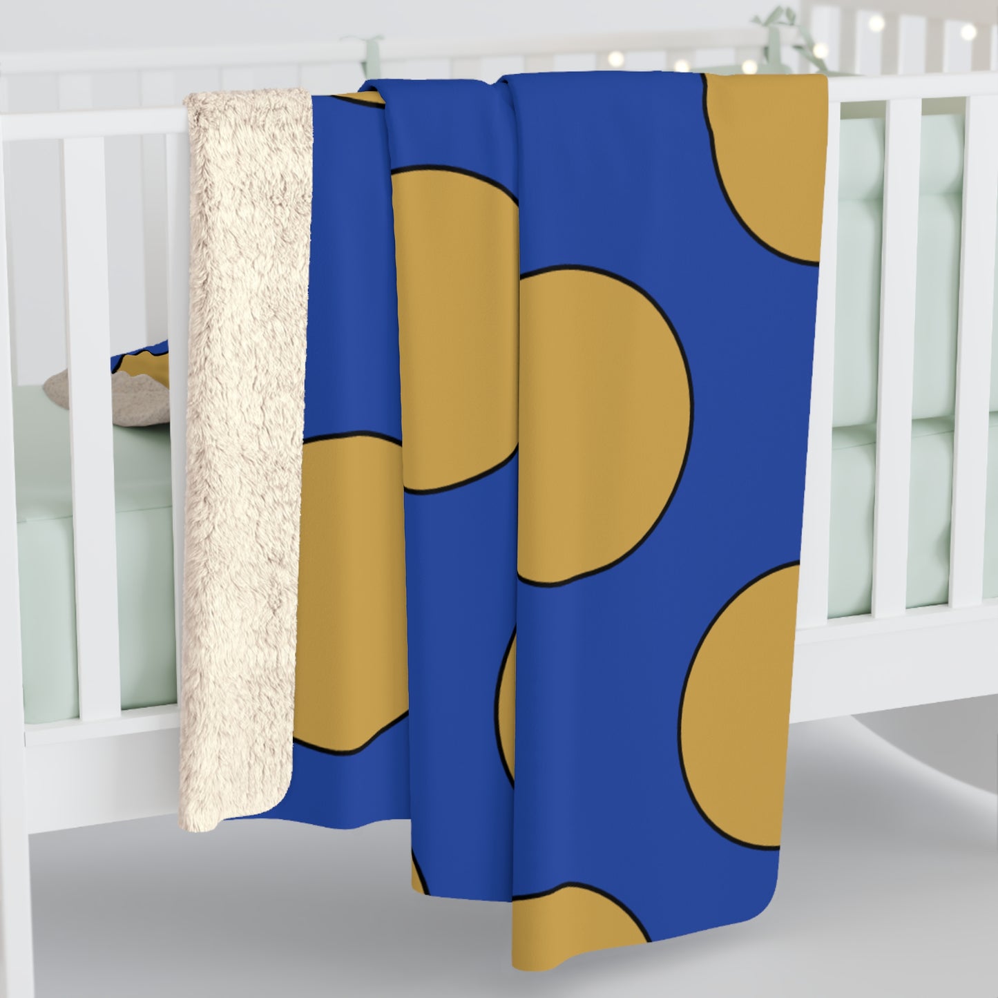 Kosovo Retro Polka Dots Blanket Throw