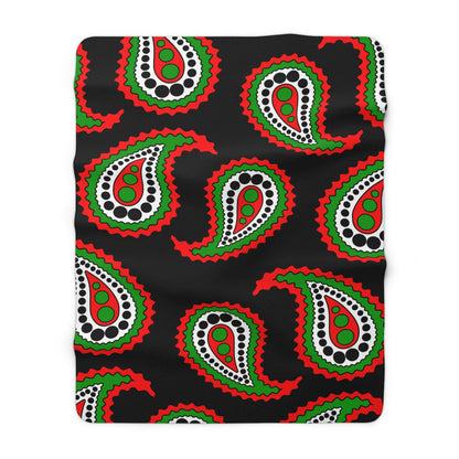 Sudan Retro Paisley Blanket Throw