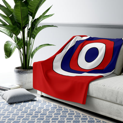 Malaysia Retro Target Blanket Throw