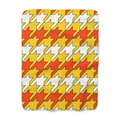 Bhutan Retro Houndstooth Blanket Throw
