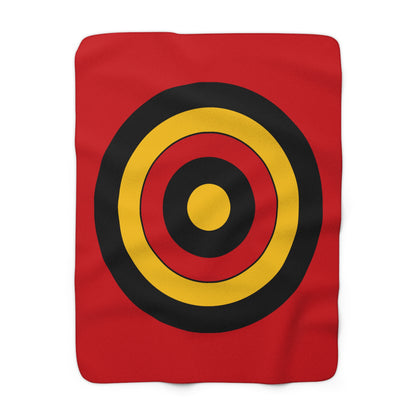 Timor Leste Retro Target Blanket Throw