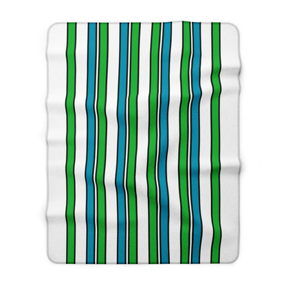 Uzbekistan Retro Stripes Blanket Throw