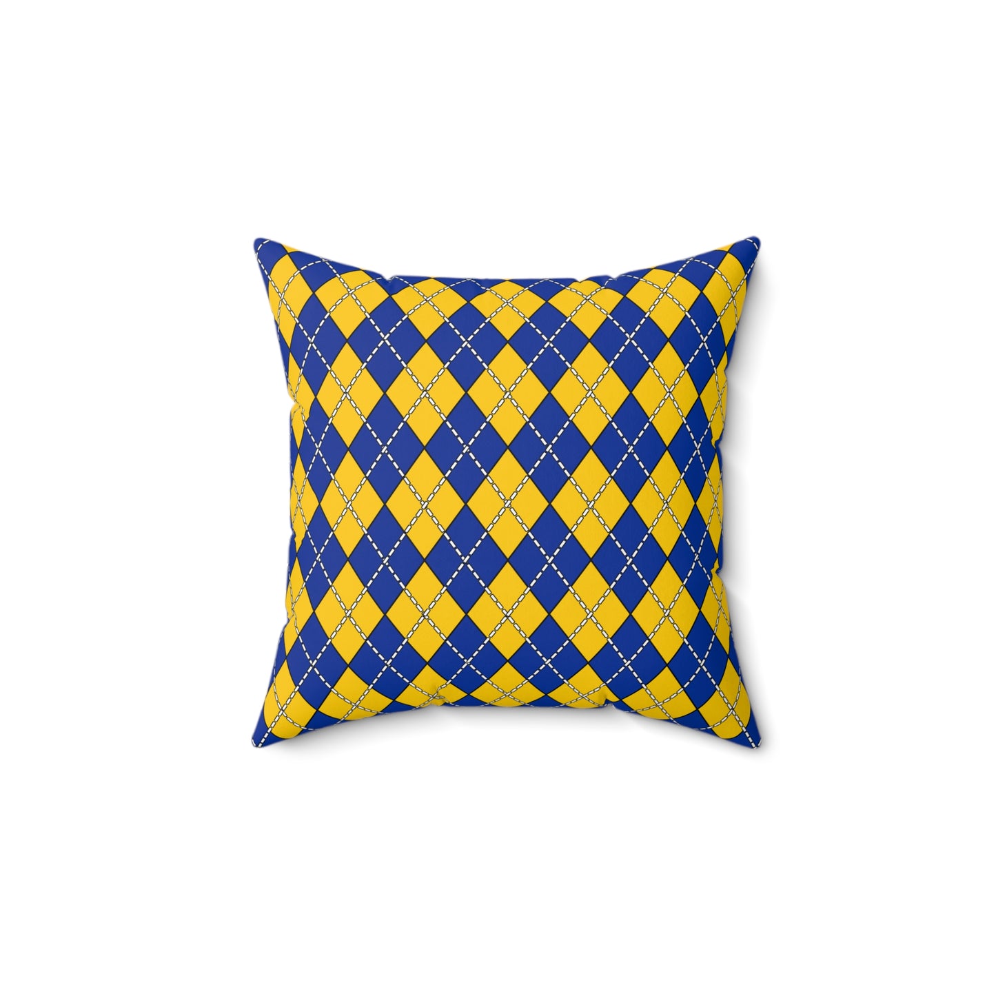 European Union Retro Argyle Cushion Pillow