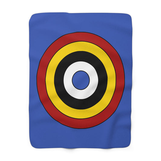 Eswatini Retro Target Blanket Throw