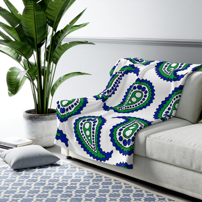 Lesotho Retro Paisley Blanket Throw