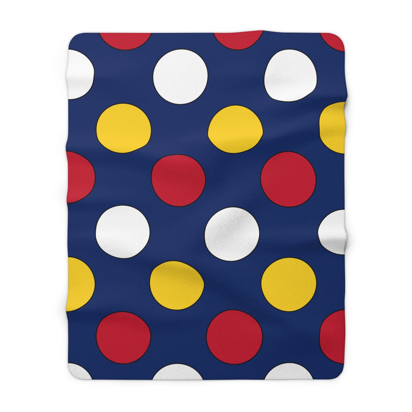 Turks And Caicos Islands Retro Polka Dots Blanket Throw
