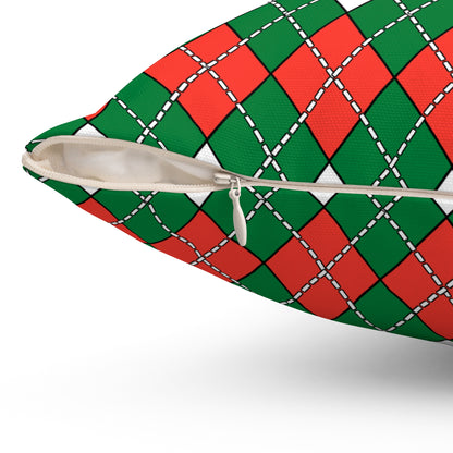 Madagascar Retro Argyle Cushion Pillow