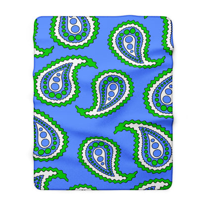 Djibouti Retro Paisley Blanket Throw