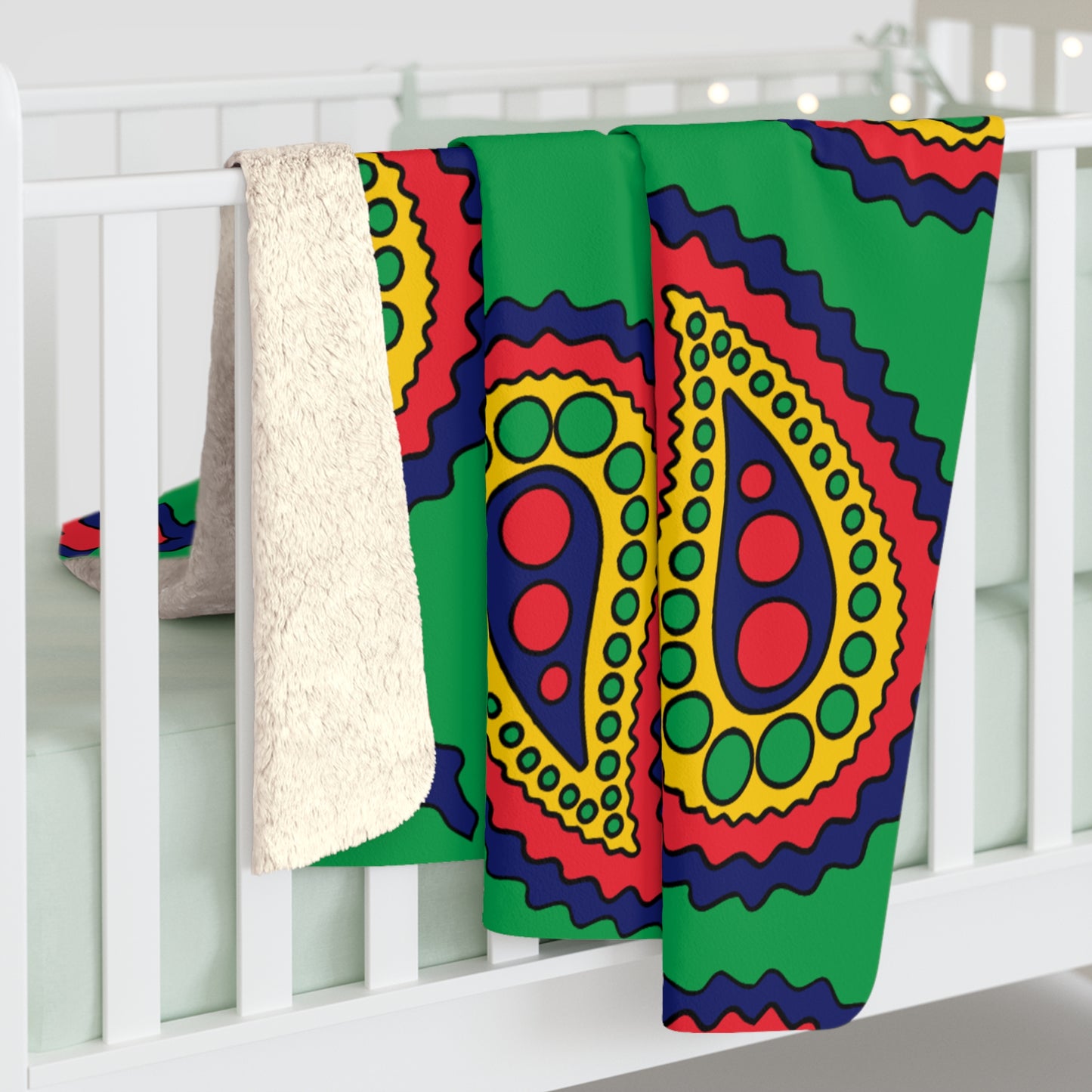 Mauritius Retro Paisley Blanket Throw