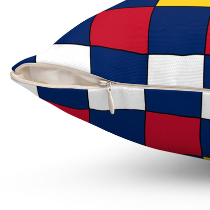 Turks And Caicos Islands Retro Check Cushion Pillow