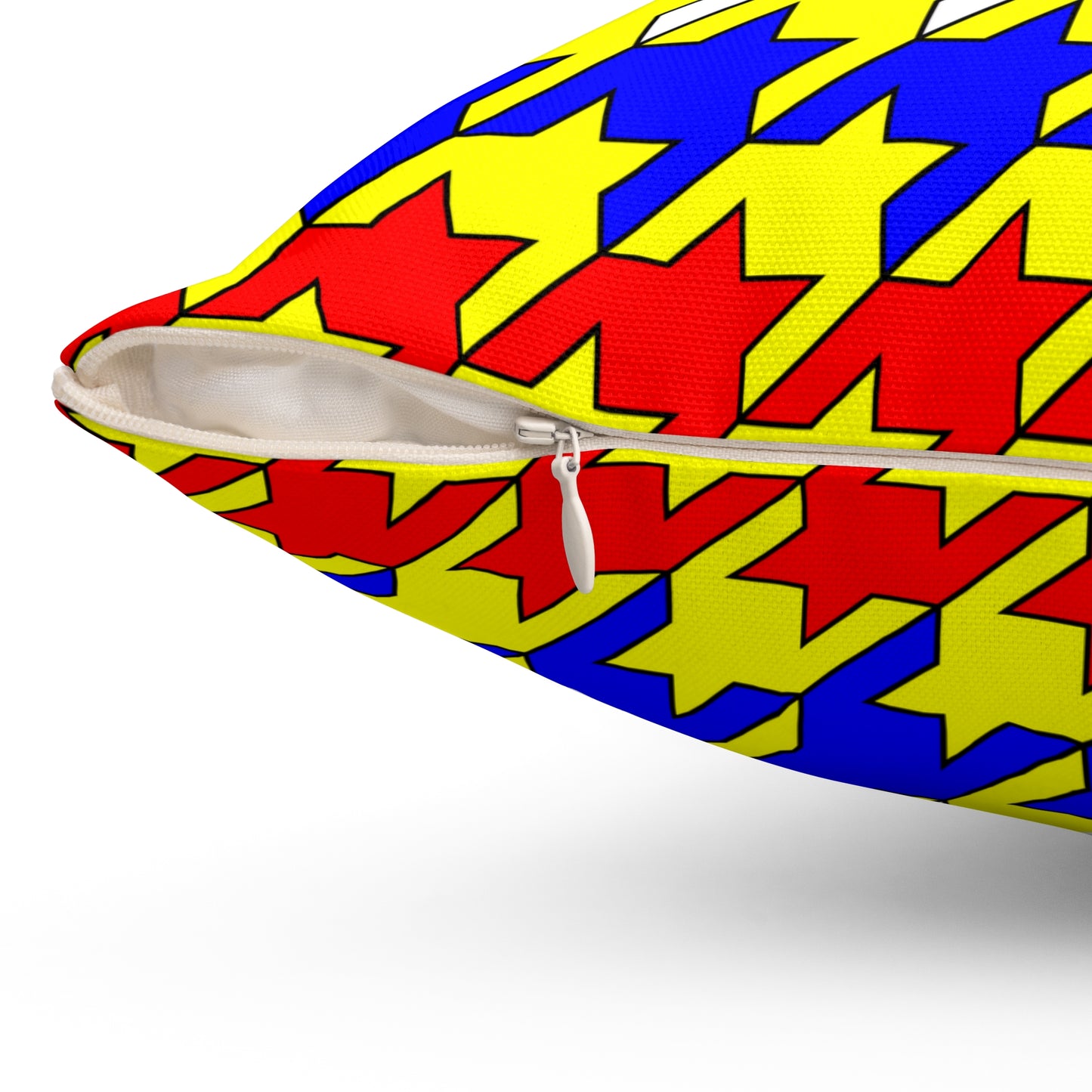 Central African Republic Retro Houndstooth Cushion Pillow