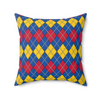 Aland Islands Retro Argyle Cushion Pillow
