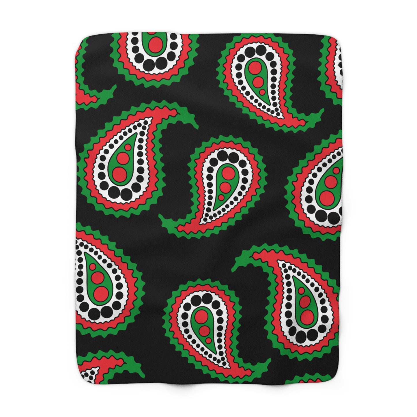 Palestine Retro Paisley Blanket Throw