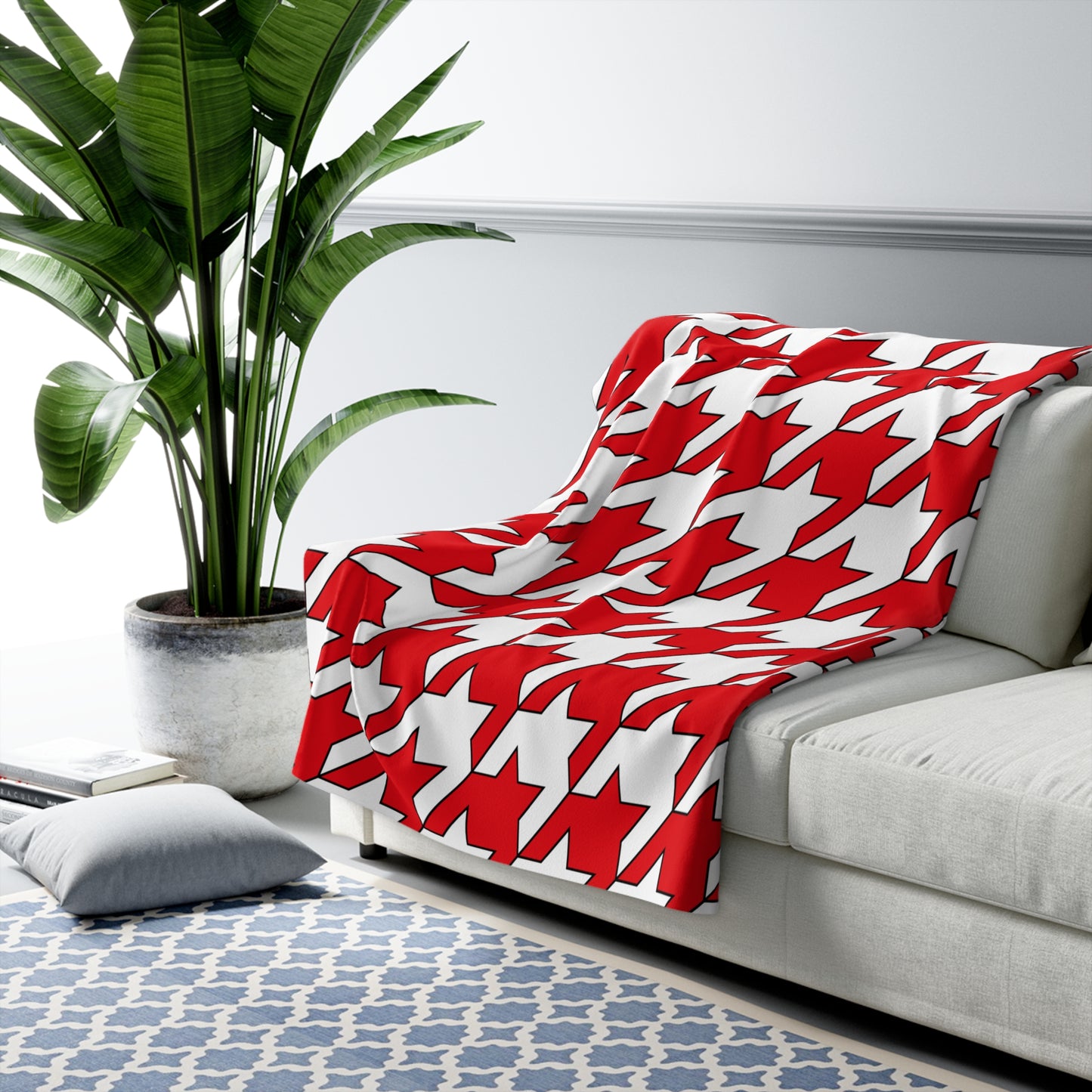 Turkiye Retro Houndstooth Blanket Throw