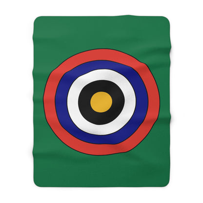 South Africa Retro Target Blanket Throw