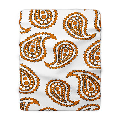 Cyprus Retro Paisley Blanket Throw