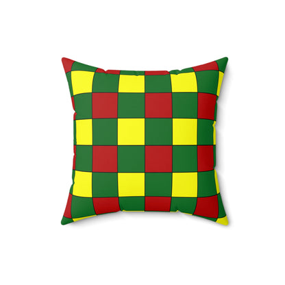 Senegal Retro Check Cushion Pillow