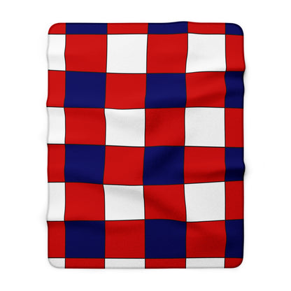 Nepal Retro Check Blanket Throw