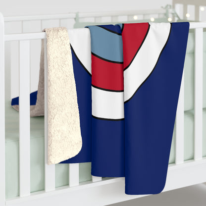 Falkland Islands Retro Target Blanket Throw