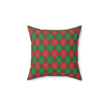 Turkmenistan Retro Argyle Cushion Pillow