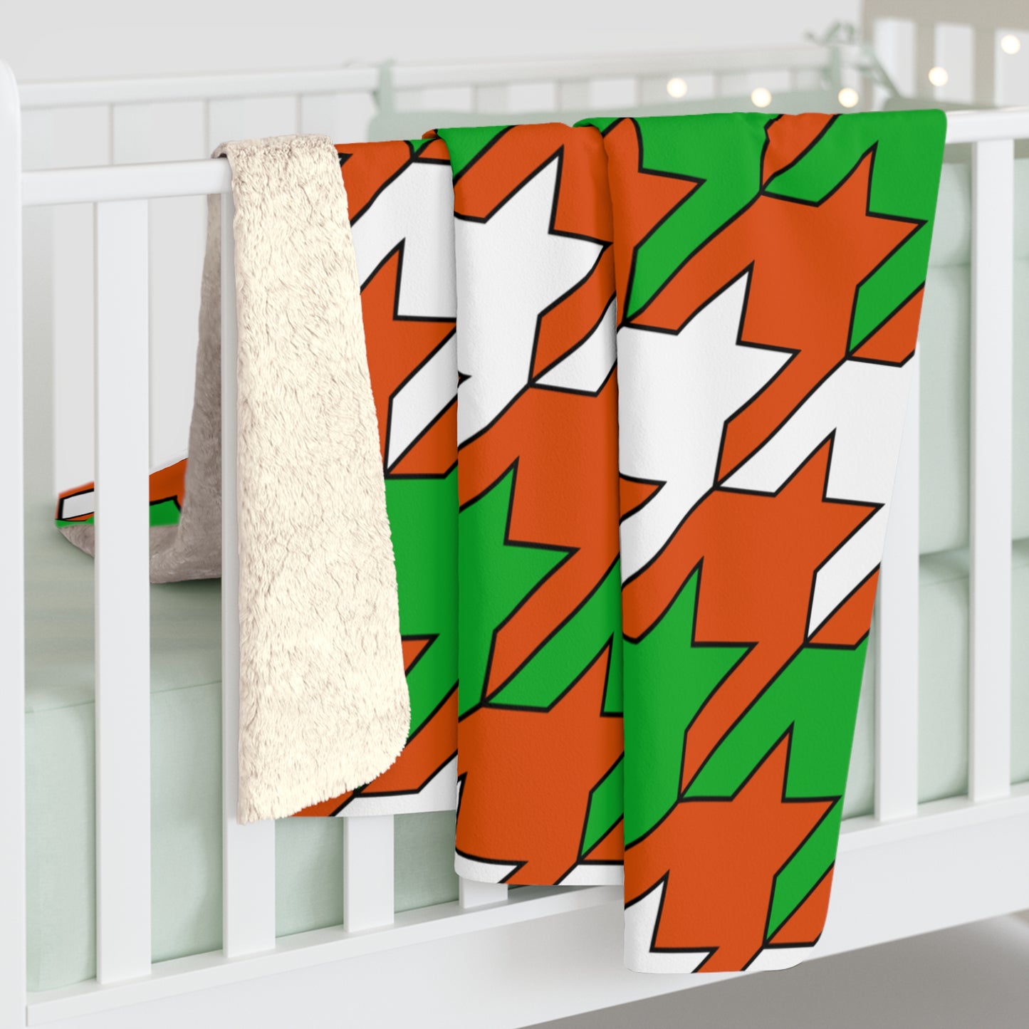 Niger Retro Houndstooth Blanket Throw
