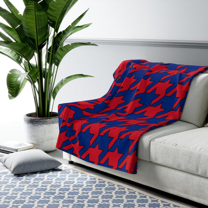 Liechtenstein Retro Houndstooth Blanket Throw